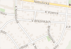 Koťátkova v obci Praha - mapa ulice