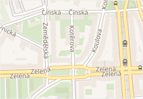 Kotěrova v obci Praha - mapa ulice