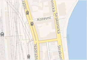 Kotevní v obci Praha - mapa ulice