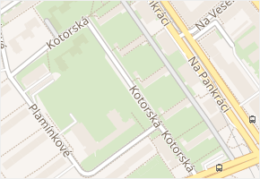 Kotorská v obci Praha - mapa ulice