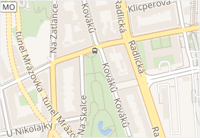 Kováků v obci Praha - mapa ulice