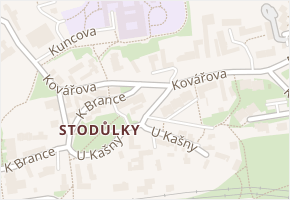 Kovářova v obci Praha - mapa ulice