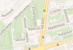 Kovařovicova v obci Praha - mapa ulice