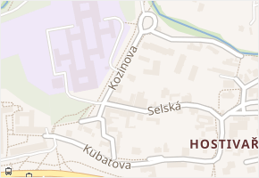Kozinova v obci Praha - mapa ulice