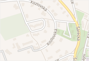 Kozlovská v obci Praha - mapa ulice