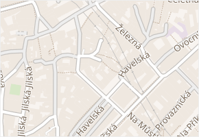 Kožná v obci Praha - mapa ulice