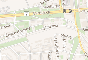 Kpt. Nálepky v obci Praha - mapa ulice
