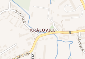 Královice v obci Praha - mapa části obce