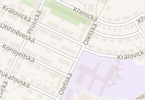 Královická v obci Praha - mapa ulice
