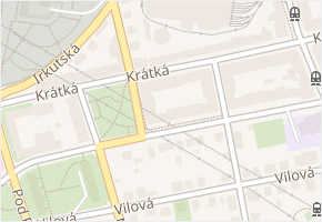 Krátká v obci Praha - mapa ulice
