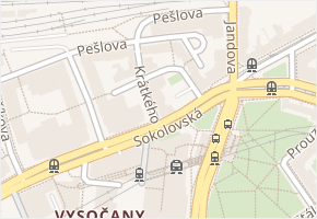 Krátkého v obci Praha - mapa ulice