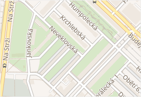 Krchlebská v obci Praha - mapa ulice