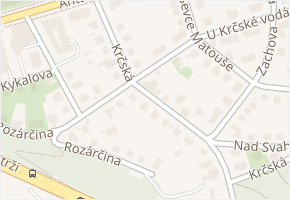 Krčská v obci Praha - mapa ulice