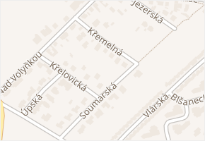 Křemelná v obci Praha - mapa ulice