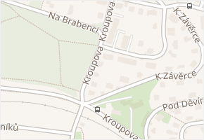 Kroupova v obci Praha - mapa ulice