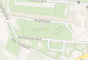 Krynická v obci Praha - mapa ulice