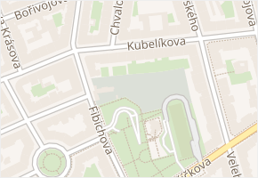 Kubelíkova v obci Praha - mapa ulice