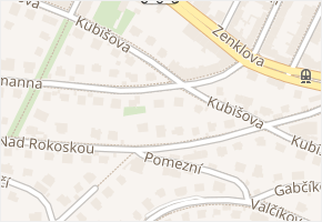 Kubišova v obci Praha - mapa ulice