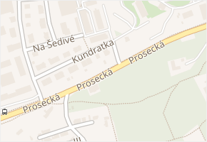 Kundratka v obci Praha - mapa ulice