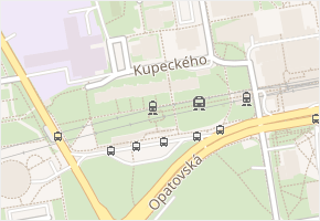 Kupeckého v obci Praha - mapa ulice