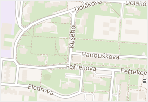 Kusého v obci Praha - mapa ulice