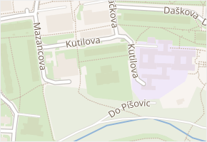 Kutilova v obci Praha - mapa ulice