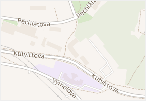Kutvirtova v obci Praha - mapa ulice