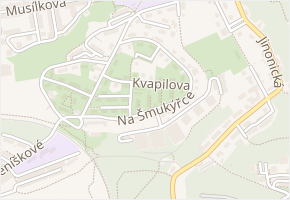 Kvapilova v obci Praha - mapa ulice