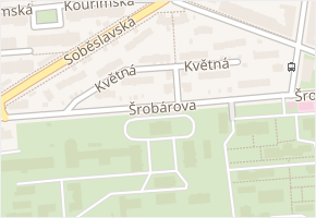 Květná v obci Praha - mapa ulice