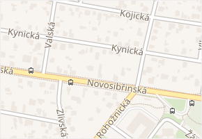 Kynická v obci Praha - mapa ulice
