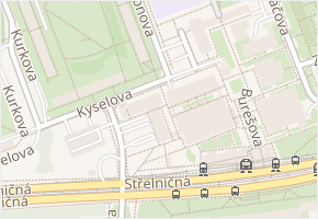 Kyselova v obci Praha - mapa ulice