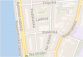Ladova v obci Praha - mapa ulice