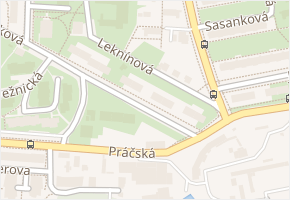 Leknínová v obci Praha - mapa ulice