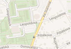 Leopoldova v obci Praha - mapa ulice