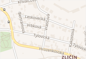Leskovecká v obci Praha - mapa ulice