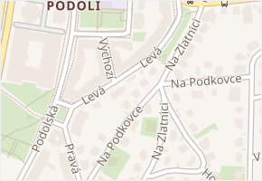 Levá v obci Praha - mapa ulice