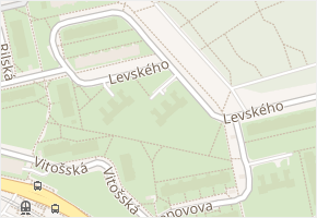 Levského v obci Praha - mapa ulice