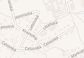 Libáňská v obci Praha - mapa ulice
