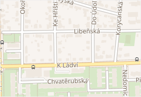 Libeňská v obci Praha - mapa ulice