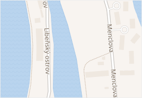Libeňský ostrov v obci Praha - mapa ulice