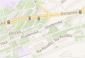Liberijská v obci Praha - mapa ulice