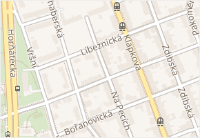 Líbeznická v obci Praha - mapa ulice