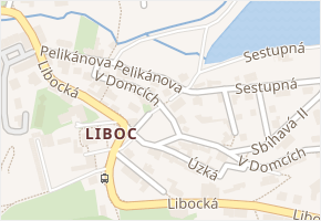 Libocká v obci Praha - mapa ulice