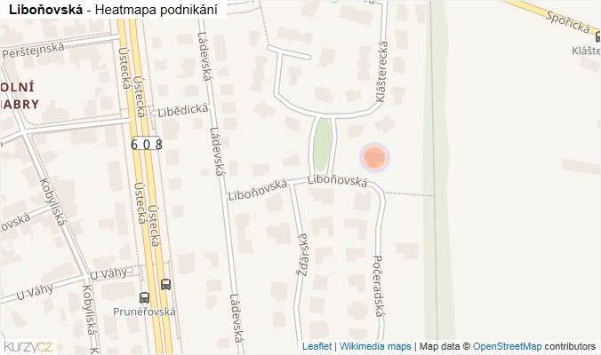 Mapa Liboňovská - Firmy v ulici.