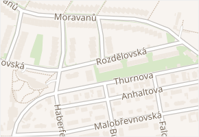 Libovická v obci Praha - mapa ulice