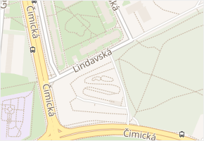 Lindavská v obci Praha - mapa ulice