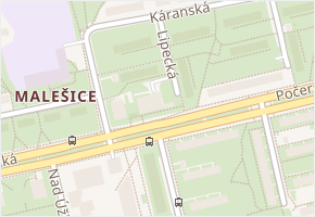 Lipecká v obci Praha - mapa ulice