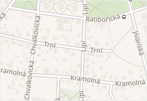 Lipí v obci Praha - mapa ulice