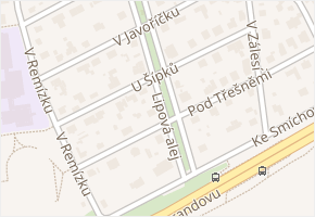 Lipová alej v obci Praha - mapa ulice