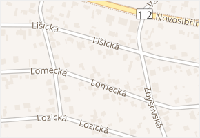 Lišická v obci Praha - mapa ulice
